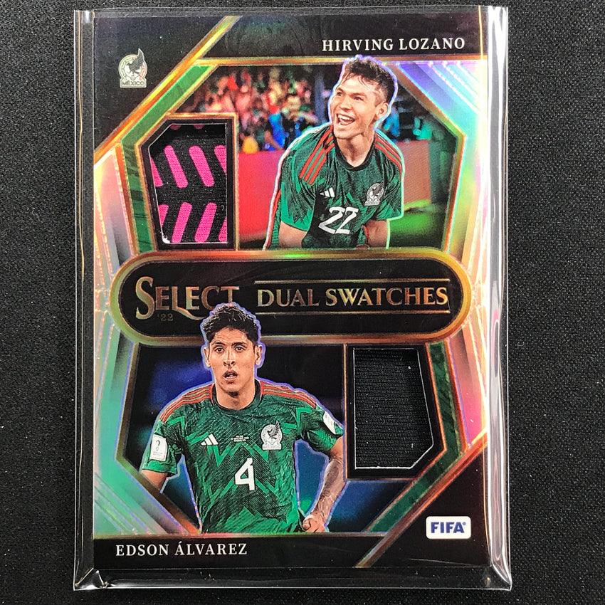 2022-23 Select Fifa Hirving Lozano Edson Alvarez Dual Swatches Relic Silver No Mex