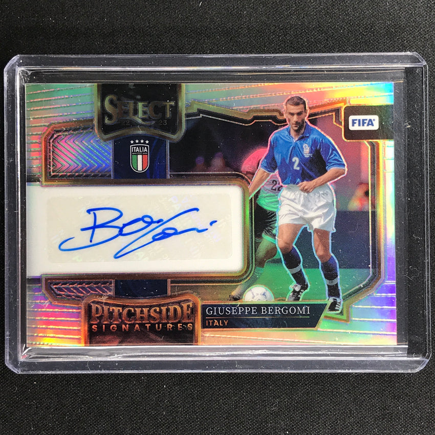 2022-23 Select Fifa Giuseppe Bergomi Pitchside Signatures Auto Silver Prizm No Gbi