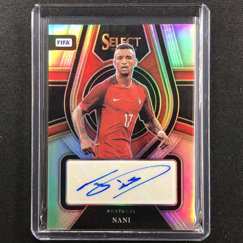 2022-23 Select FIFA NANI Select Signatures Auto Silver Prizm #N