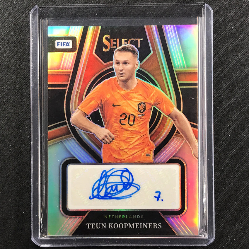 2022-23 Select FIFA TEUN KOOPMEINERS Select Signatures Auto Silver Prizm #TKO