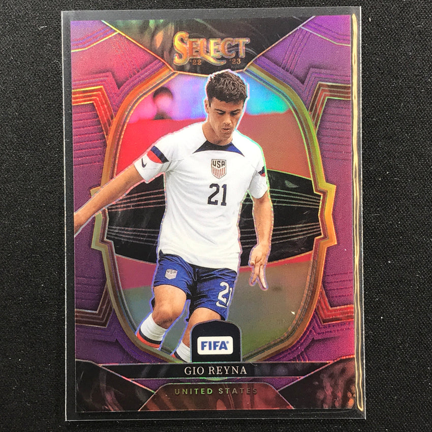 2022-23 Select Fifa Gio Reyna Terrace Purple 7/75 No 62