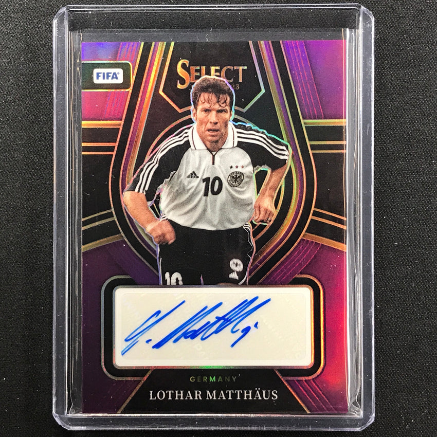 2022-23 Select Fifa Lothar Matthaus Select Signatures Auto Purple 3/49