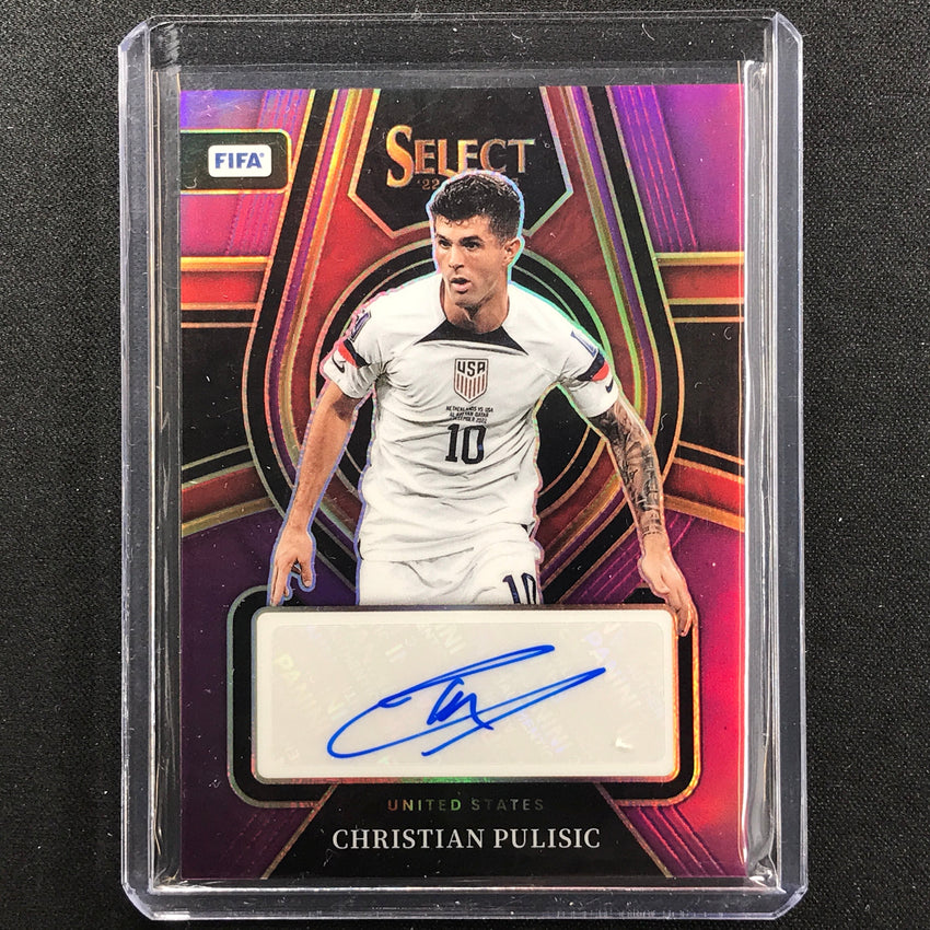 2022-23 Select Fifa Christian Pulisic Select Signatures Auto Purple 5/5