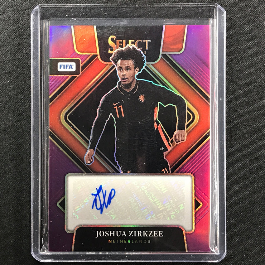 2022-23 Select Fifa Joshua Zirkzee Signatures Auto Purple 43/49