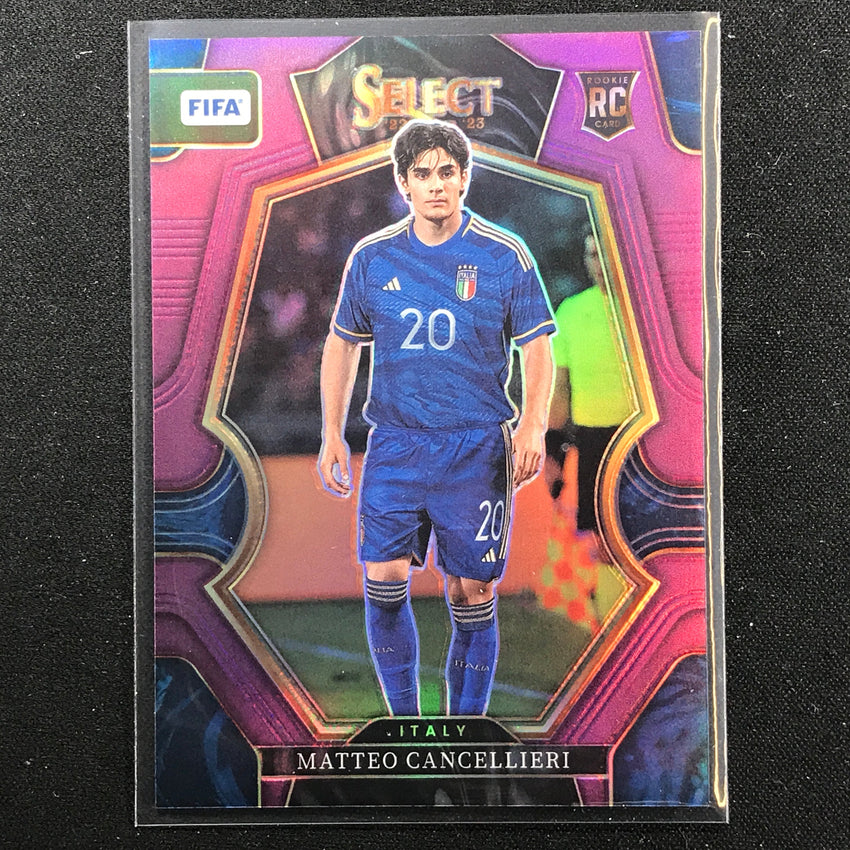 2022-23 Select Fifa Matteo Cancellieri Mezzanine Rookie Purple 41/75 No 150