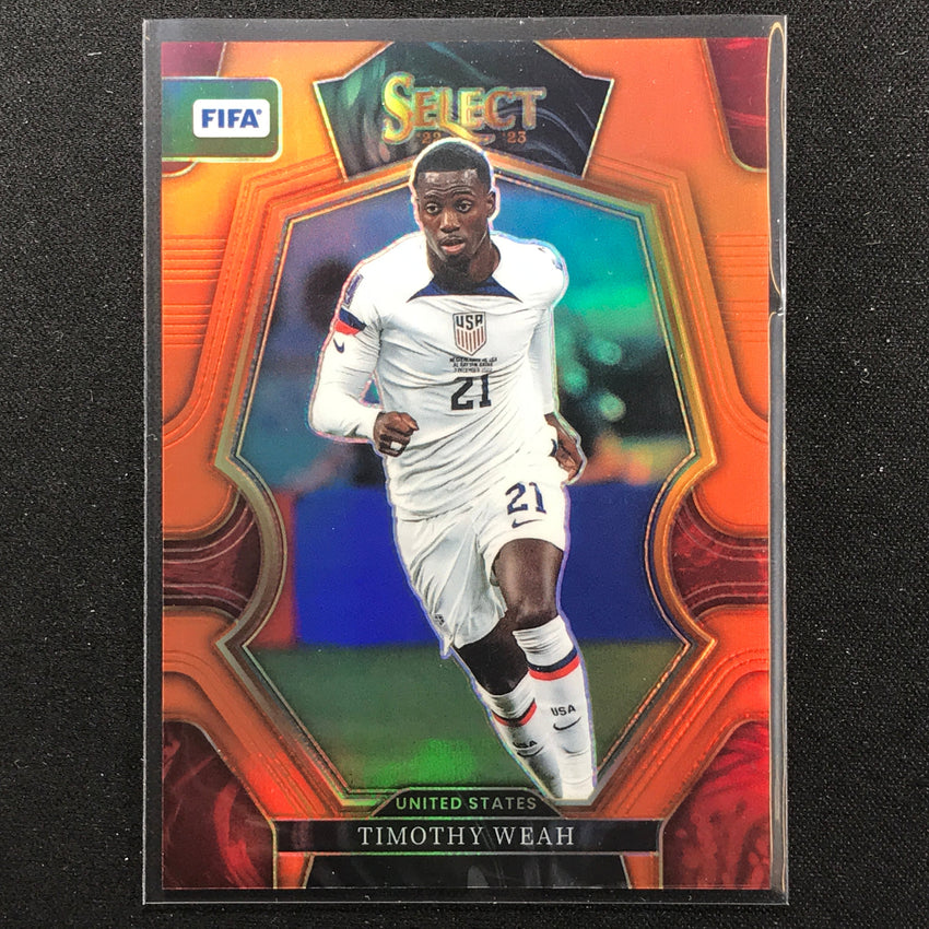 2022-23 Select Fifa Timothy Weah Mezzanine Orange 6/60