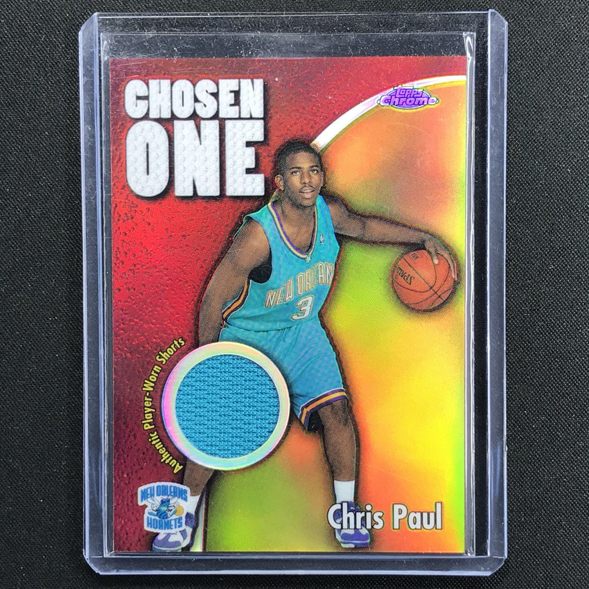 2005-06 Topps Chrome Chris Paul Chosen One Rookie Jersey Refractor 43/99