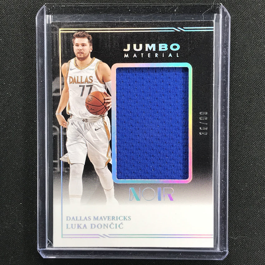 2020-21 Noir Luka Doncic Jumbo Material Jersey Silver 39/99