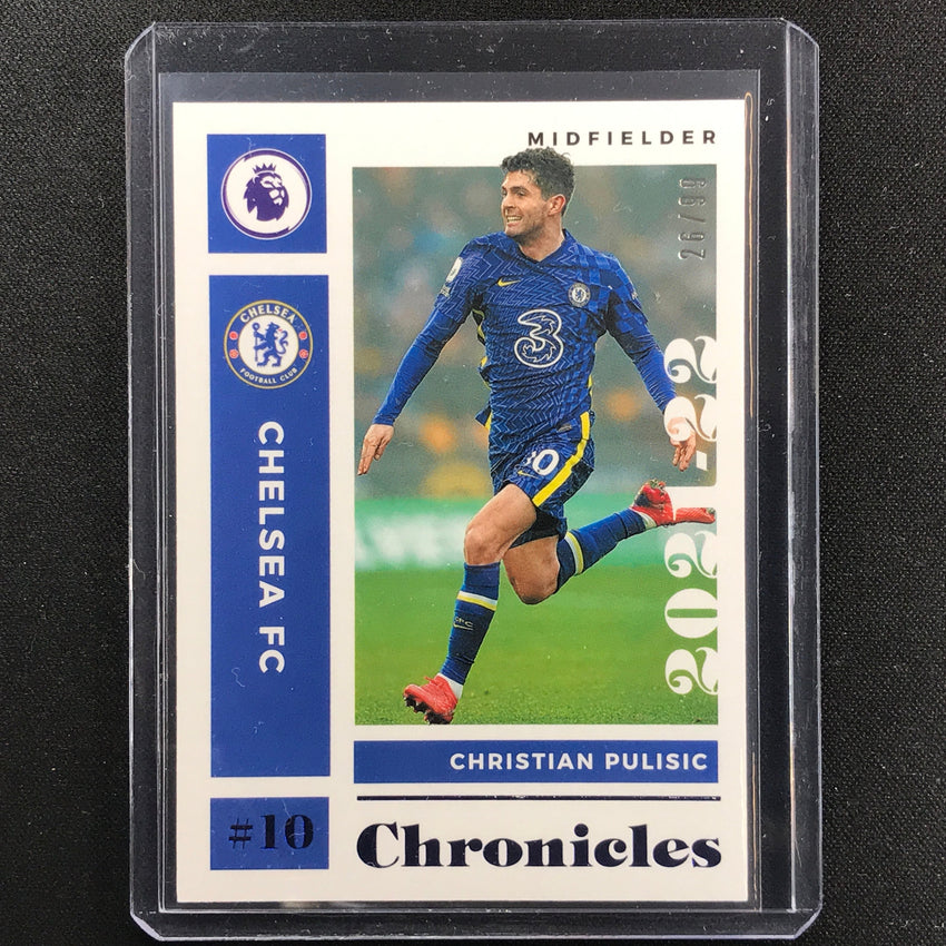 2021-22 Chronicles Epl Christian Pulisic Chronicles Base Set Blue 26/99