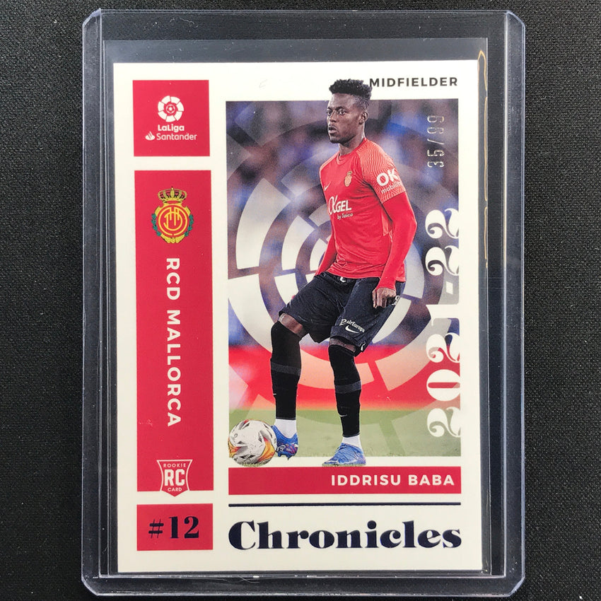 2021-22 Chronicles La Liga Iddrisu Baba Chronicles Base Set Blue 35/99