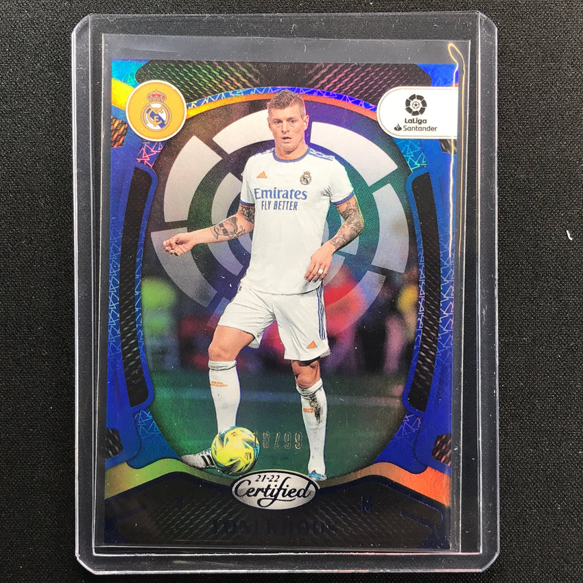 2021-22 Chronicles La Liga Toni Kroos Certified Blue 18/99