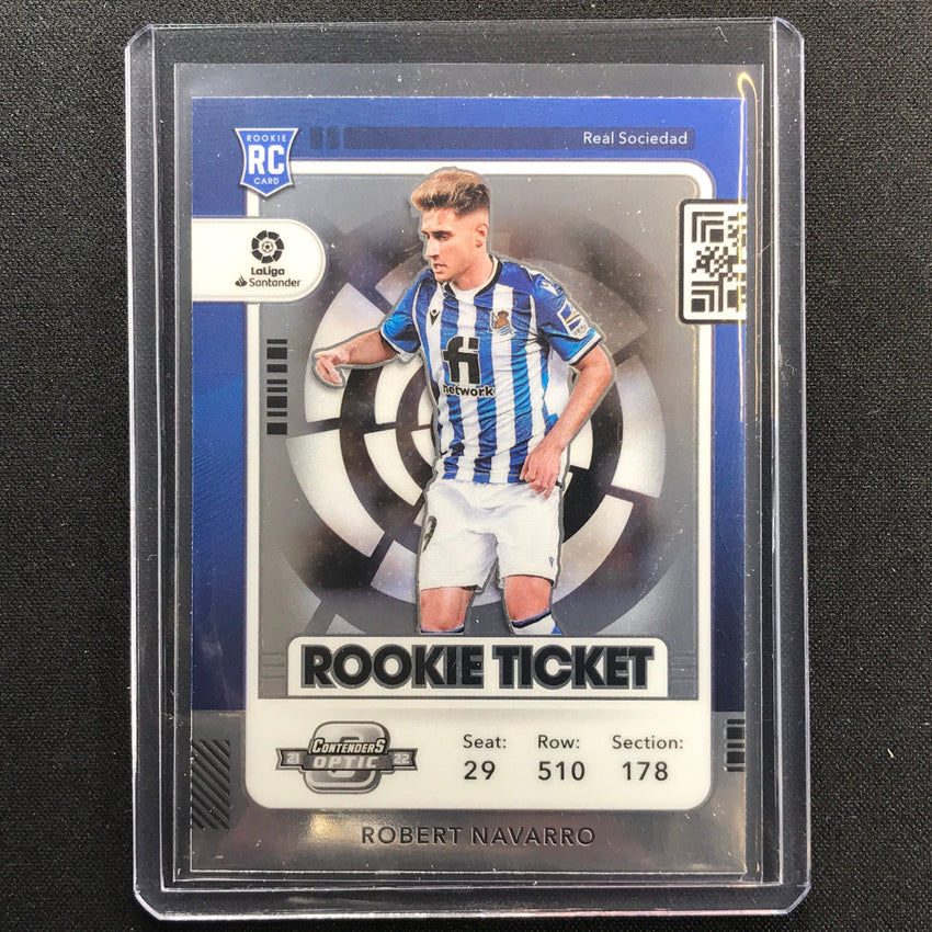 2021-22 Chronicles La Liga ROBERT NAVARRO Contenders Optic Rookie Base #299
