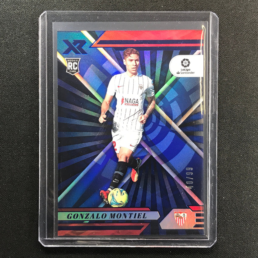 2021-22 Chronicles La Liga Gonzalo Montiel Xr Rookie Blue 40/99
