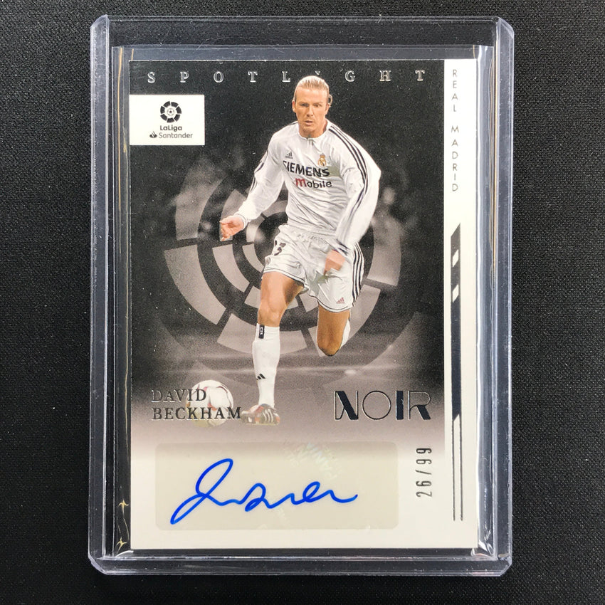 2021-22 Chronicles La Liga David Beckham Noir Spotlight Signatures Auto 26/99
