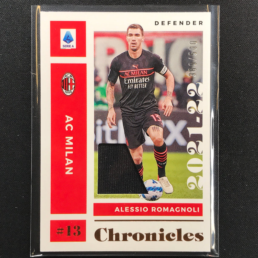 2021-22 Chronicles Serie A Alessio Romagnoli Chronicles Bronze Jersey 389/500