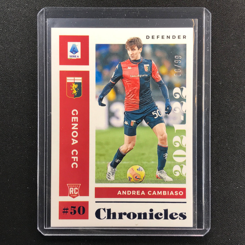 2021-22 Chronicles Serie A Andrea Cambiaso Chronicles Base Set Rookie Blue 80/99