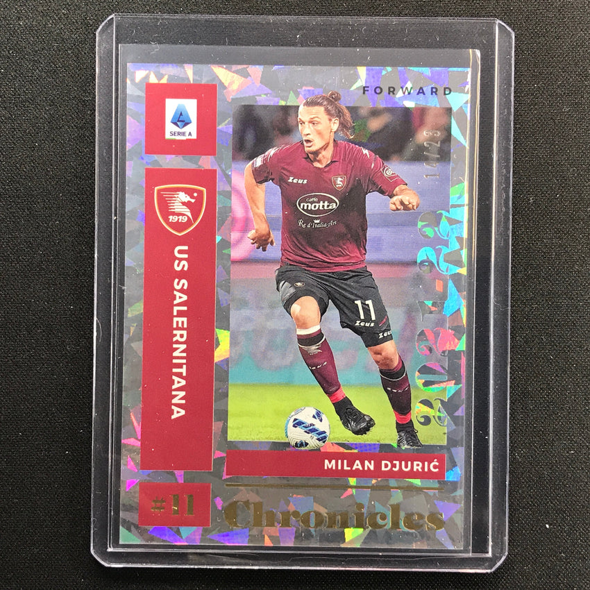 2021-22 Chronicles Serie A Milan Djuric Chronicles Base Set Cracked Ice 14/23