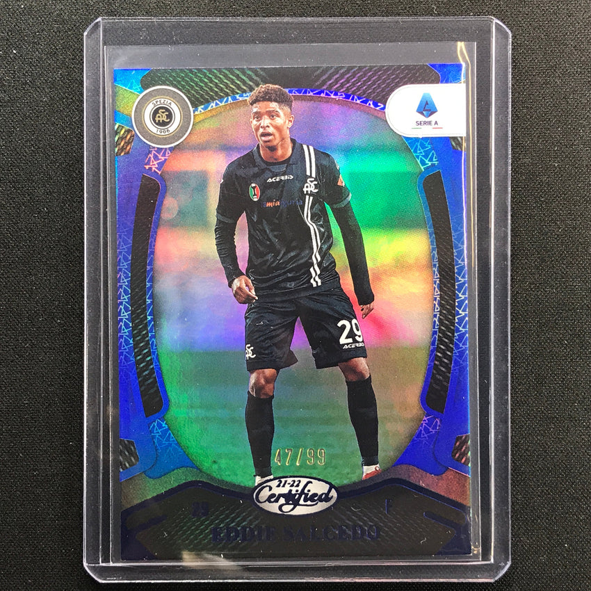 2021-22 Chronicles Serie A Eddie Salcedo Certified Blue 47/99