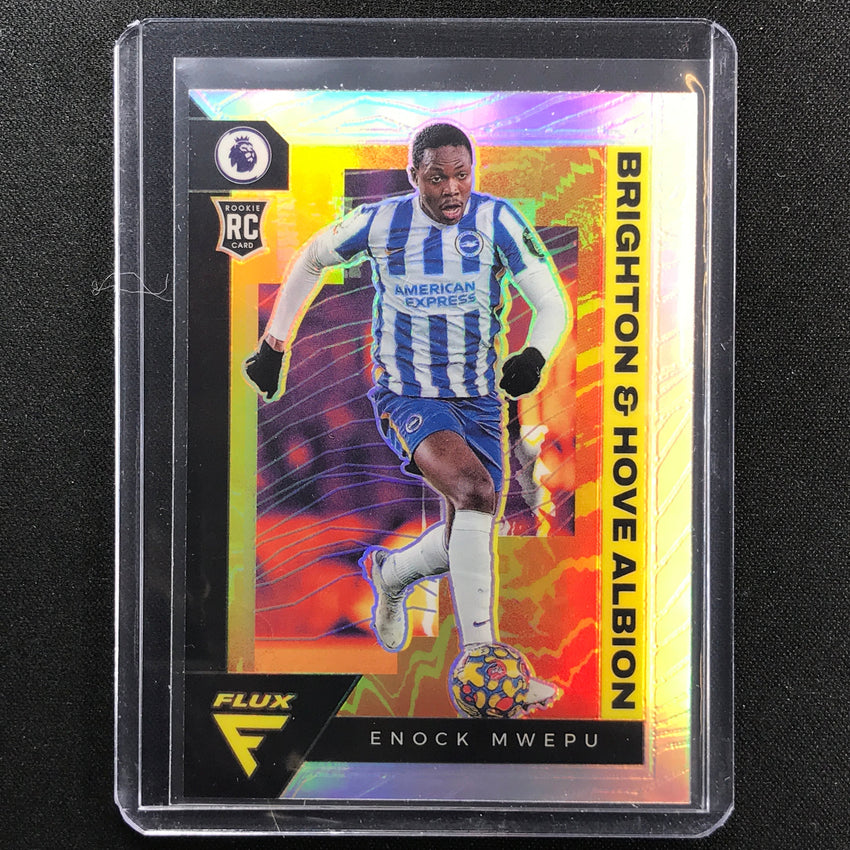 2021-22 Chronicles Epl Enock Mwepu Flux Rookie Silver Prizm No 273