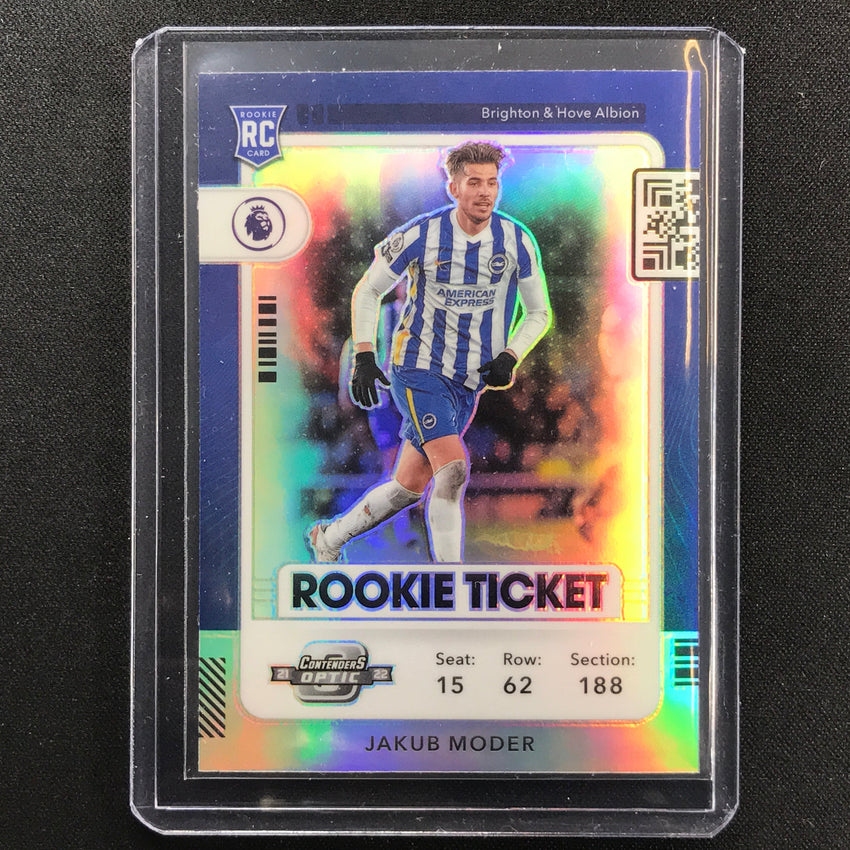 2021-22 Chronicles Epl Jakub Moder Contenders Optic Rookie Ticket Silver No 294
