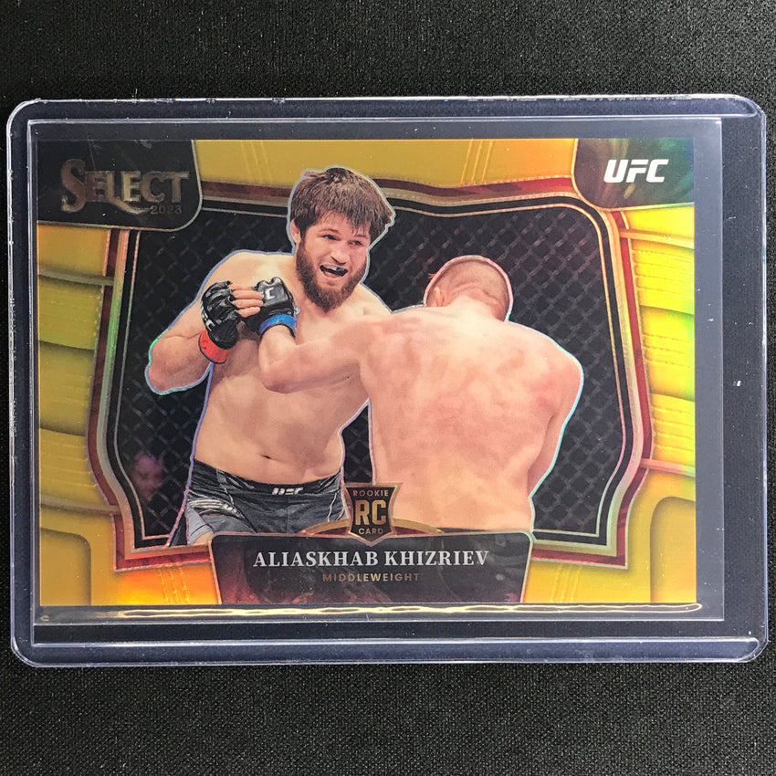 2023 Select Ufc Aliaskhab Khizriev Octagonside Rookie Gold Prizm 9/10