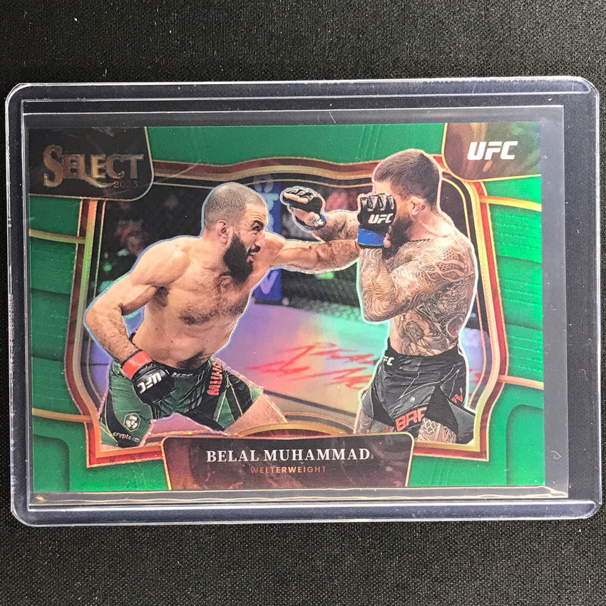 2023 Select Ufc Belal Muhammad Octagonside Green Prizm 1/5