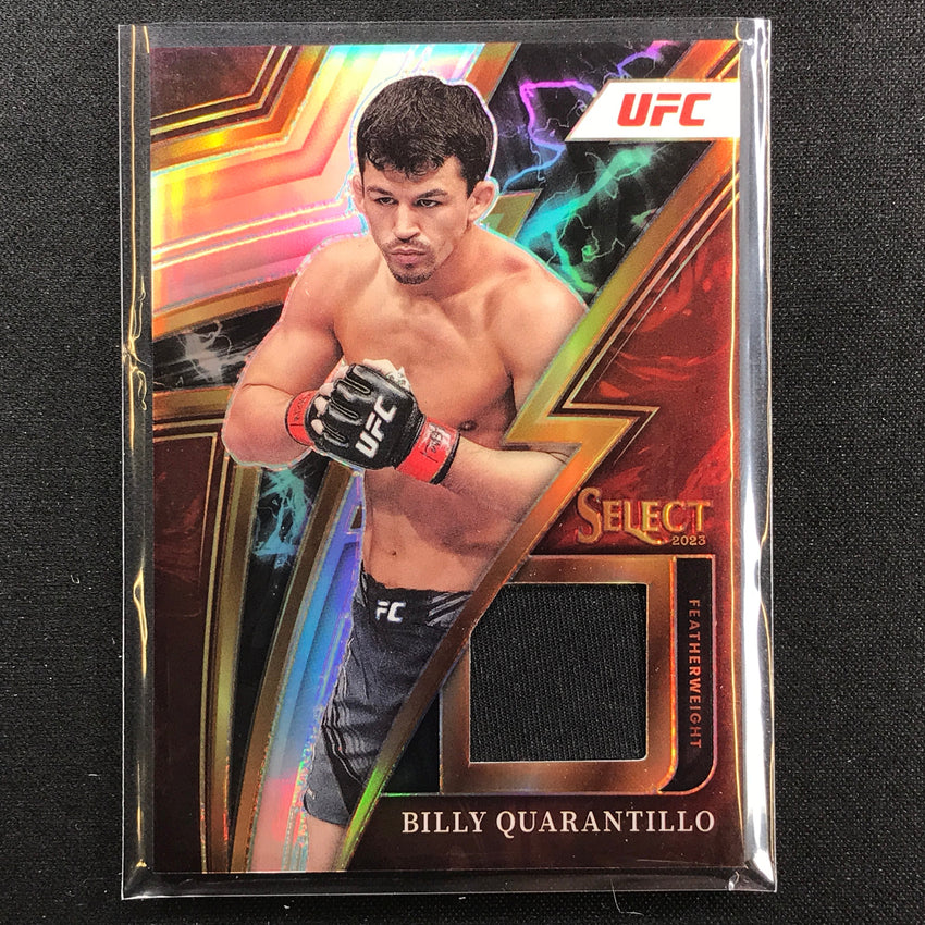 2023 Select UFC BILLY QUARANTILLO Sparks Memorabilia Relic Silver Prizm #BQT