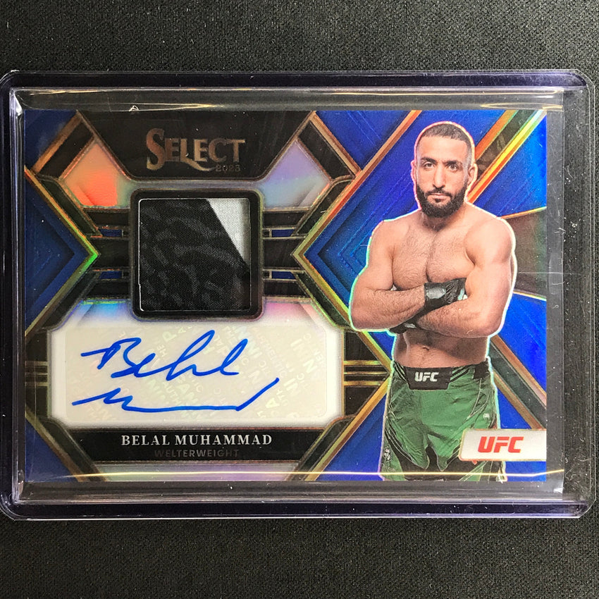 2023 Select Ufc Belal Muhammad Autographed Memorabilia Relic Auto Blue 25/35