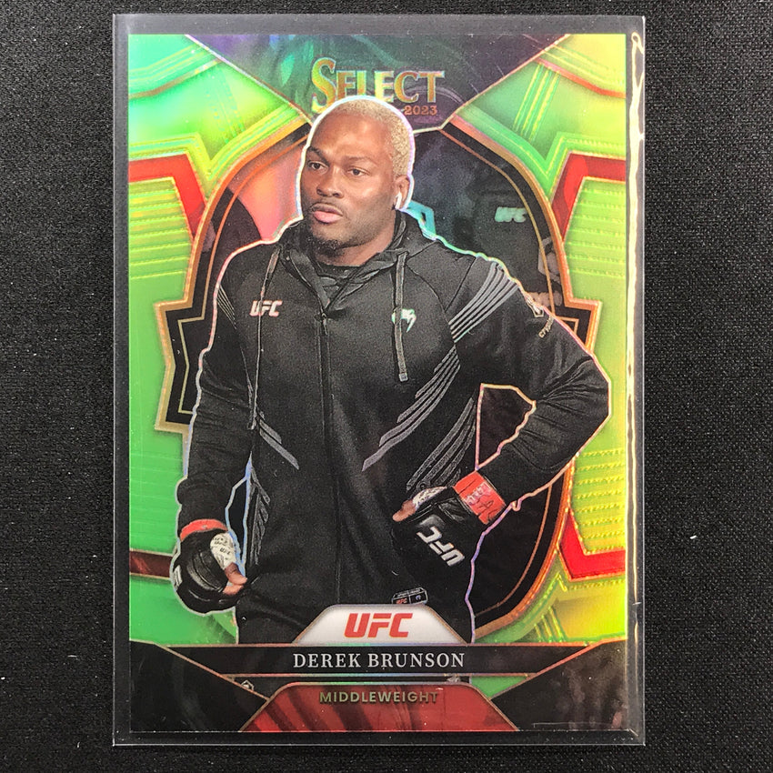 2023 Select UFC DEREK BRUNSON Concourse Neon Green 3/75 #62