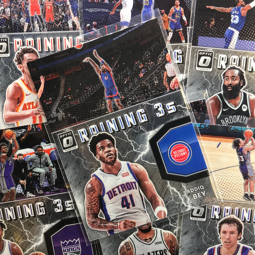 2021-22 Donruss Optic RAY ALLEN Raining 3s Base #20
