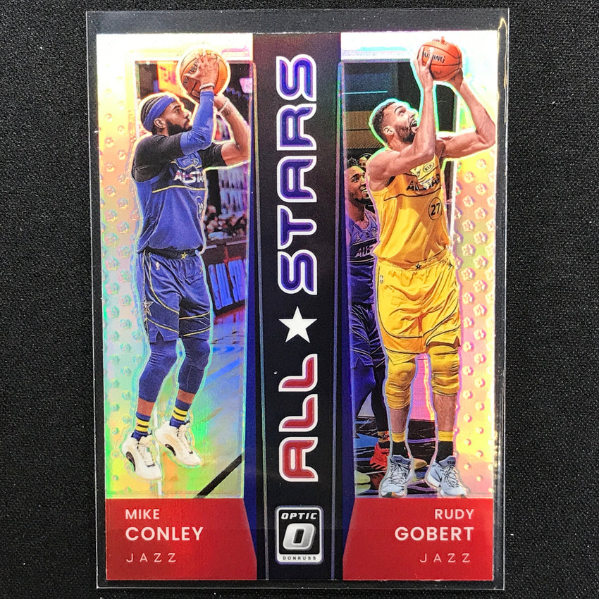 2021-22 Donruss Optic MIKE CONLEY RUDY GOBERT All-Stars Gold Holo Silver #7
