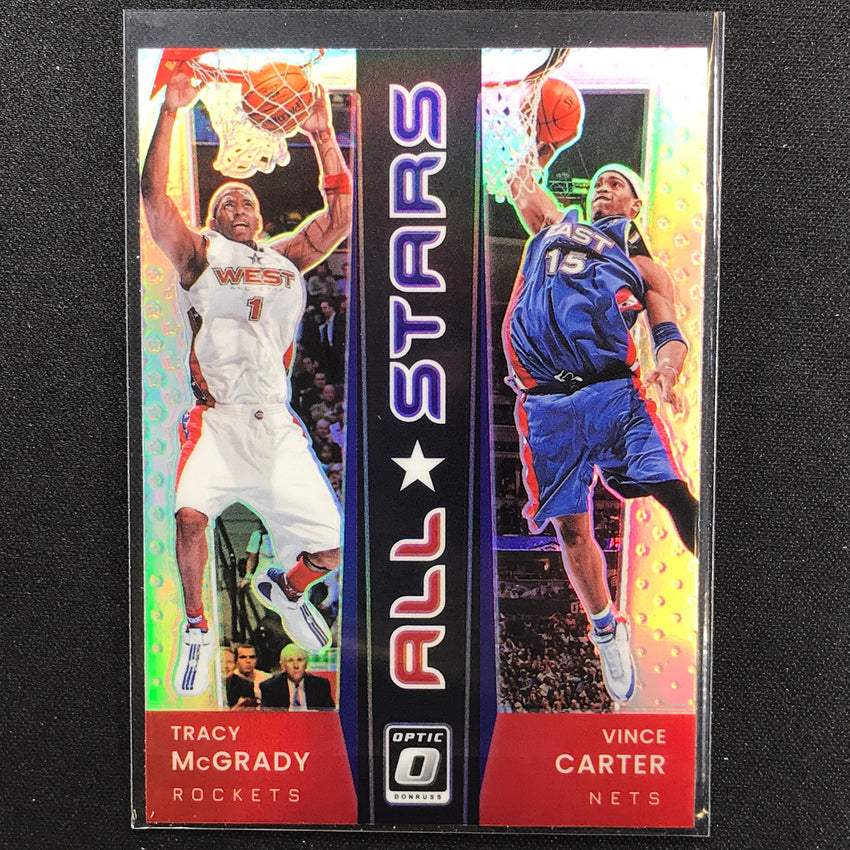 2021-22 Donruss Optic Tracy Mcgrady Vince Carter All-stars Gold Holo Silver No 10