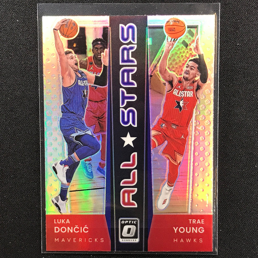 2021-22 Donruss Optic LUKA DONCIC TRAE YOUNG All-Stars Gold Holo Silver #11