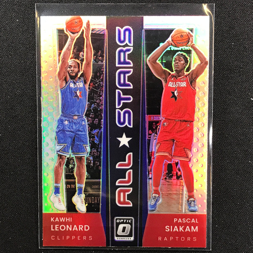 2021-22 Donruss Optic KAWHI LEONARD PASCAL SIAKAM All-Stars Gold Holo Silver #19