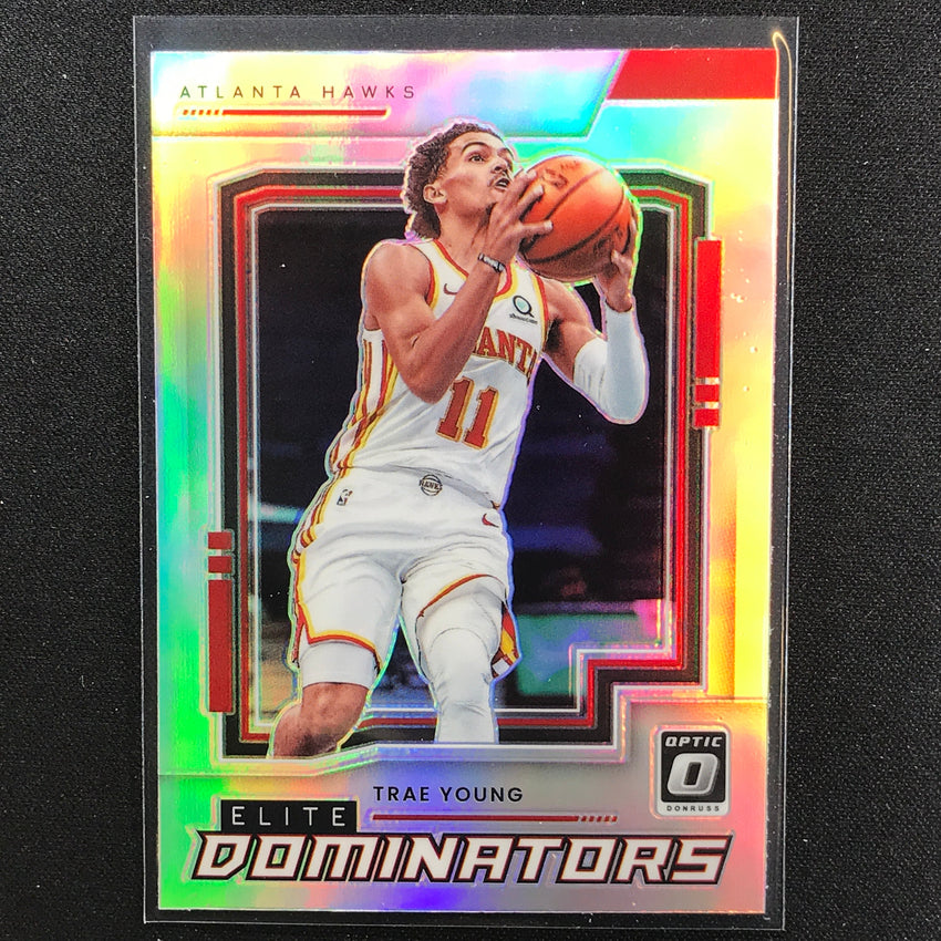 2021-22 Donruss Optic TRAE YOUNG Elite Dominators Holo Silver #11