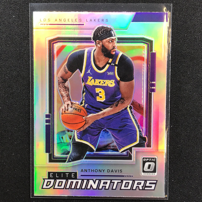 2021-22 Donruss Optic ANTHONY DAVIS Elite Dominators Holo Silver #23