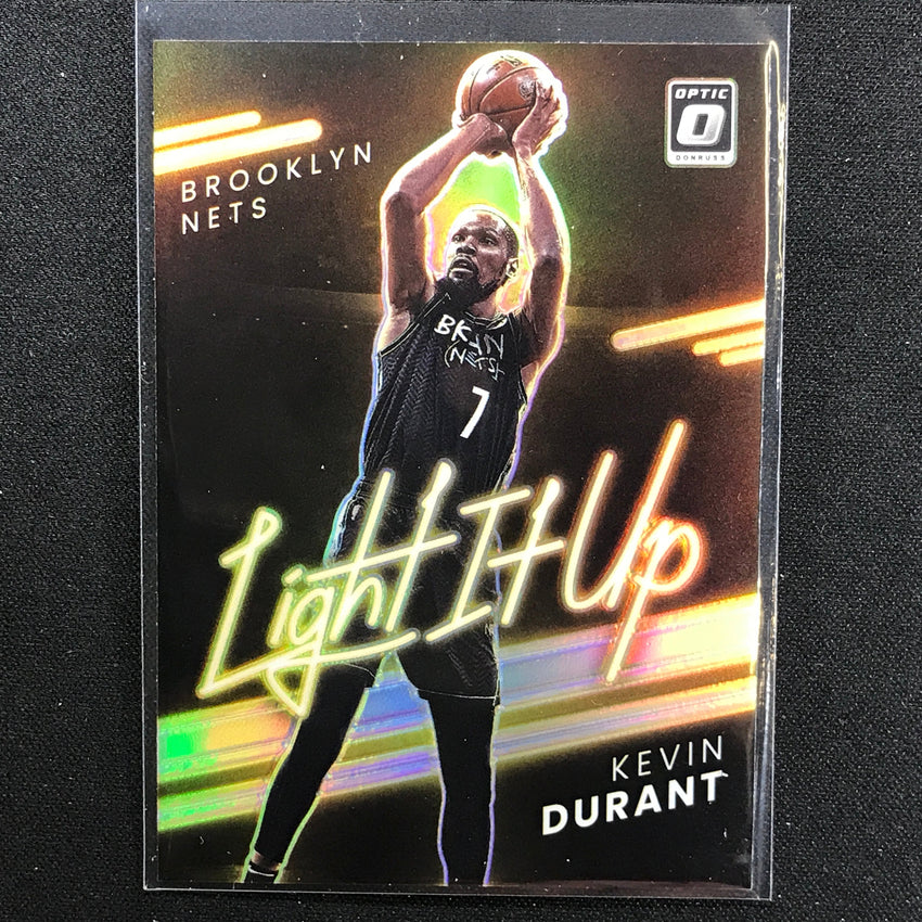 2021-22 Donruss Optic KEVIN DURANT Light It Up Holo Silver #4