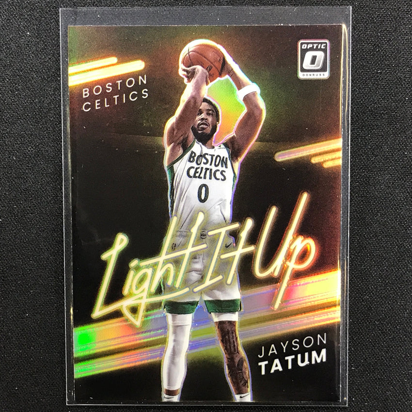 2021-22 Donruss Optic JAYSON TATUM Light It Up Holo Silver #9