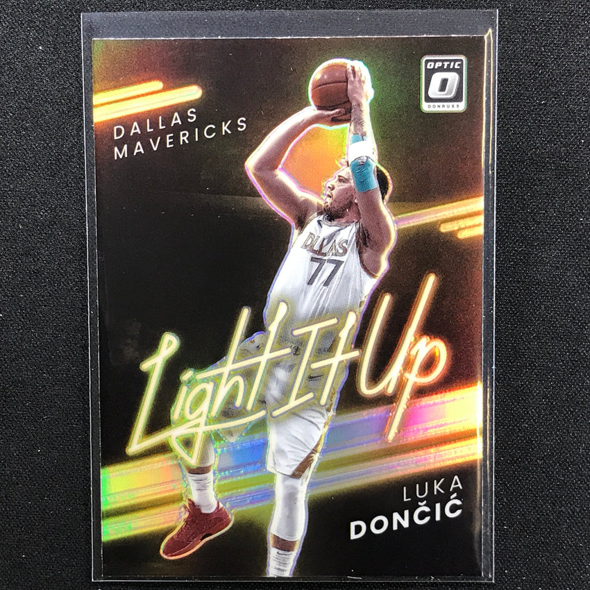 2021-22 Donruss Optic LUKA DONCIC Light It Up Holo Silver #10