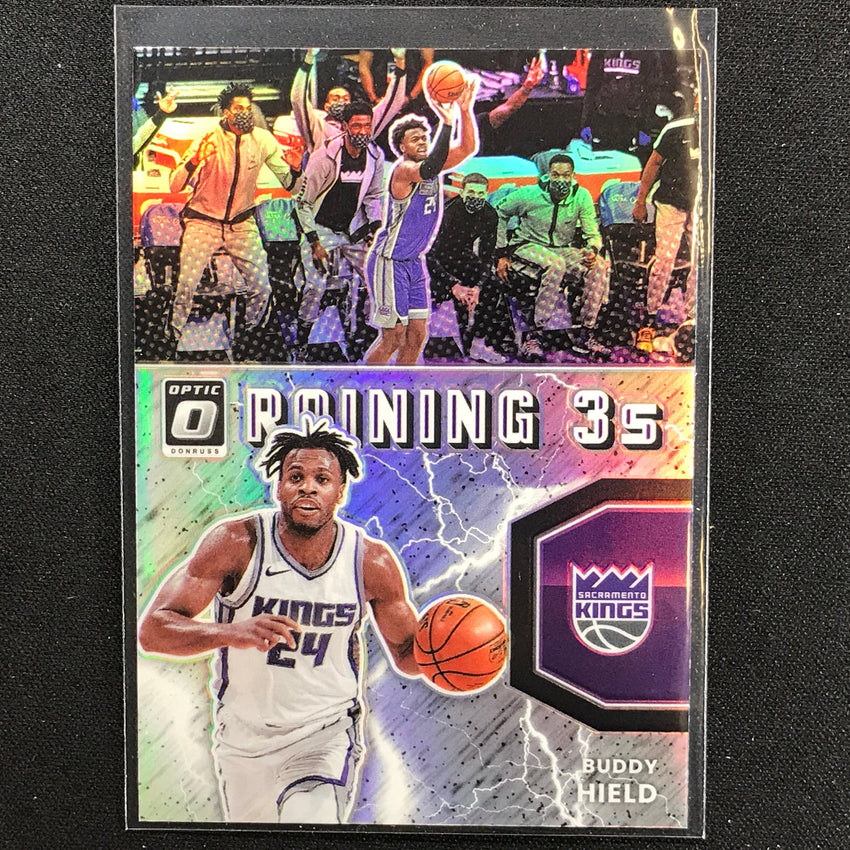 2021-22 Donruss Optic BUDDY HIELD Raining 3s Holo Silver #7