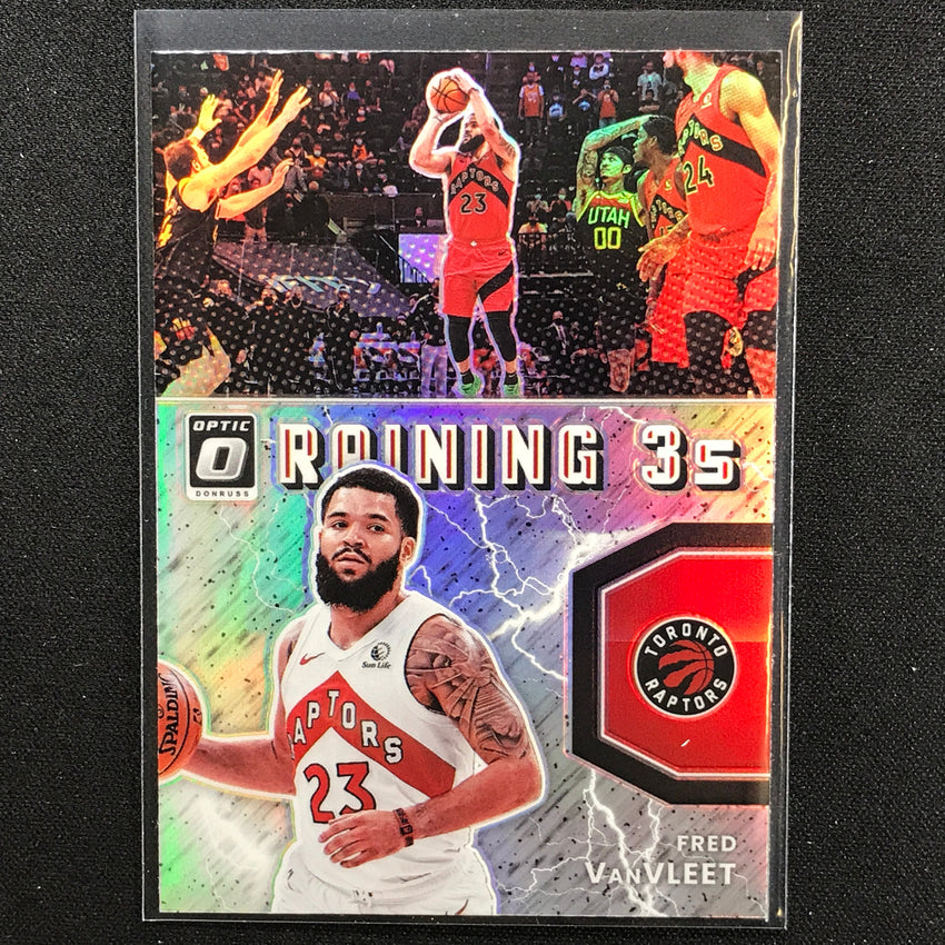 2021-22 Donruss Optic FRED VANVLEET Raining 3s Holo Silver #12