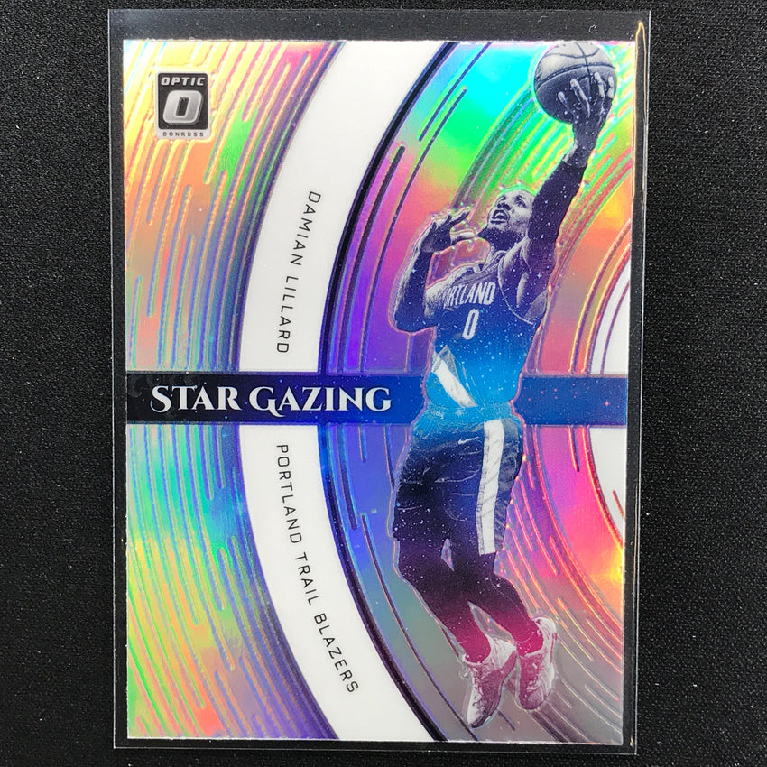 2021-22 Donruss Optic Damian Lillard Star Gazing Holo Silver No 10