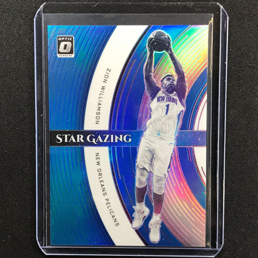 2021-22 Donruss Optic Zion Williamson Star Gazing Blue 32/49