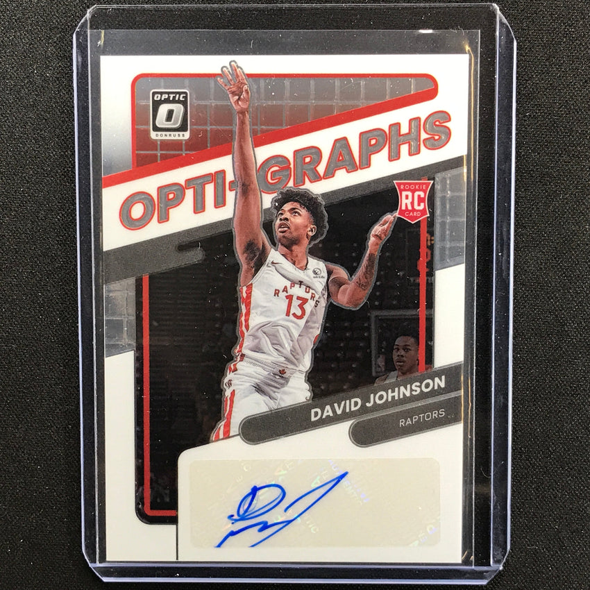 2021-22 Donruss Optic David Johnson Opti-graphs Rookie Auto 64/99