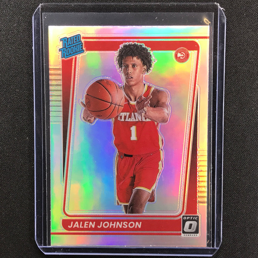 2021-22 Donruss Optic Jalen Johnson Rated Rookie Holo Silver No 181