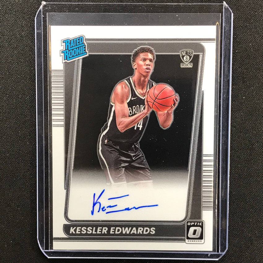 2021-22 Donruss Optic KESSLER EDWARDS Rated Rookie Signatures Auto #154