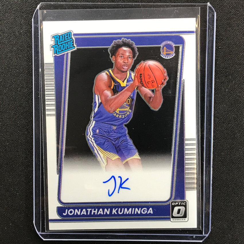 2021-22 Donruss Optic Jonathan Kuminga Rated Rookie Signatures Auto No 190