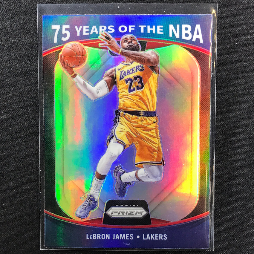 2021-22 Donruss Optic Lebron James 75 Years Of The Nba Prizm No 1