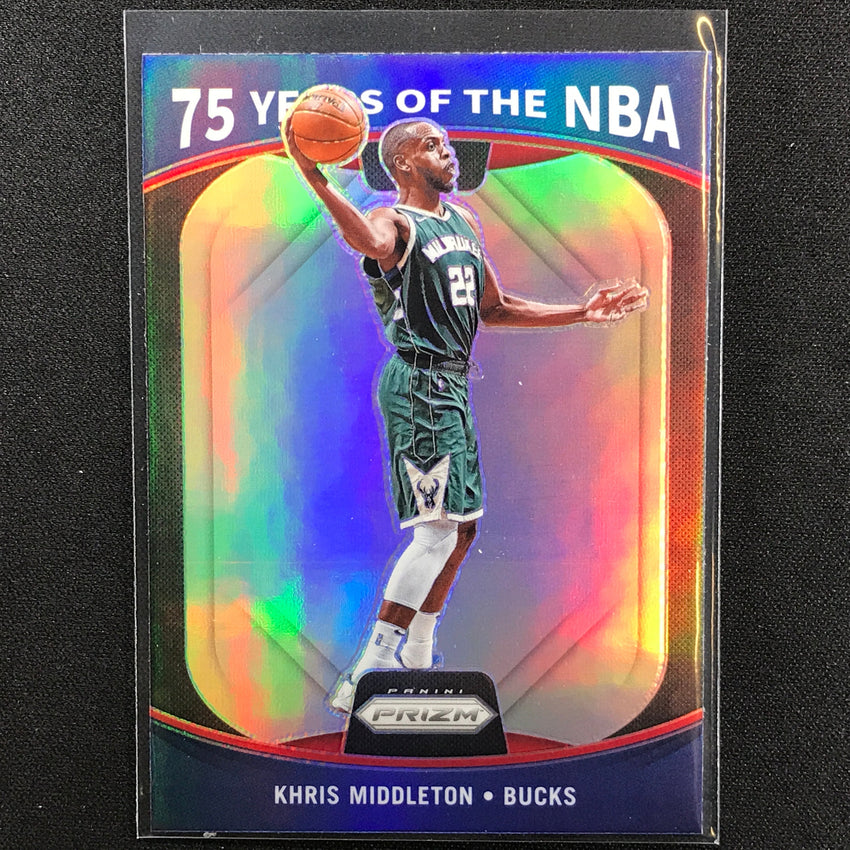2021-22 Donruss Optic KHRIS MIDDLETON 75 Years of the NBA Prizm #6