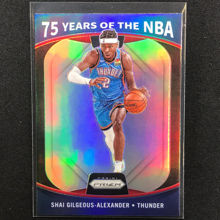 2021-22 Donruss Optic SHAI GILGEOUS-ALEXANDER 75 Years of the NBA Prizm #9